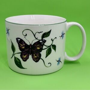 Monarch Black Butterfly & Dragonflies Tabletops Unlimited Oversized Mug 16 oz